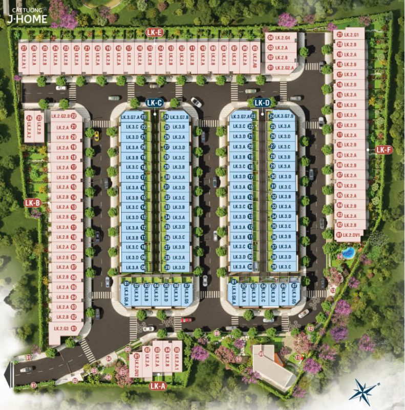 mặt bằng tổng thể cát tường j home