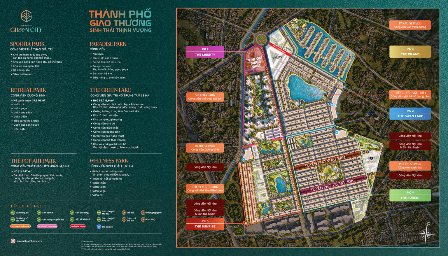 mặt bằng dự án vinhomes green city