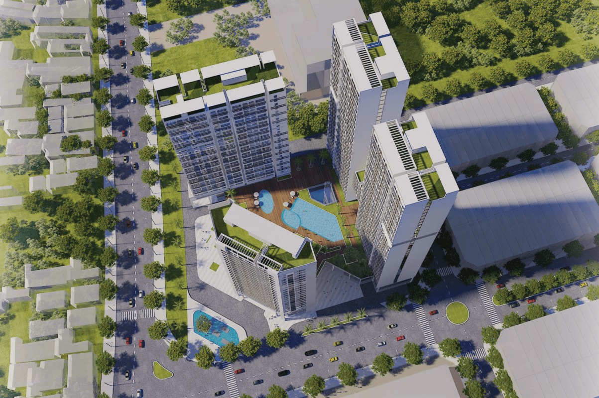 mặt bằng green tower