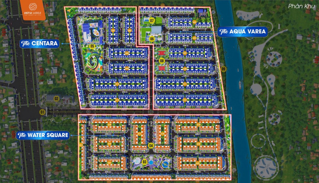 mặt bằng dự án the solia