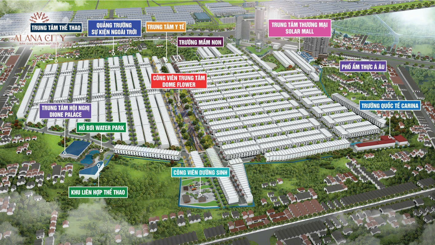 tiện ích nội khu dự án alana city