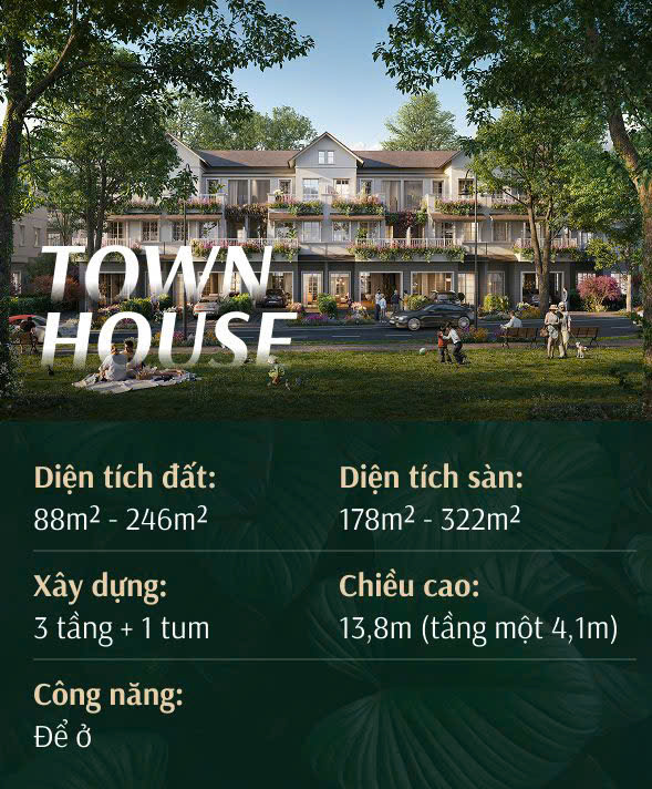 town house dự án eco retreat